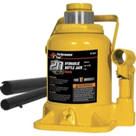 Performance Tool WILMAR WLMW1644 20 Ton Shorty Hydraulic Bottle Jack WLMW1644